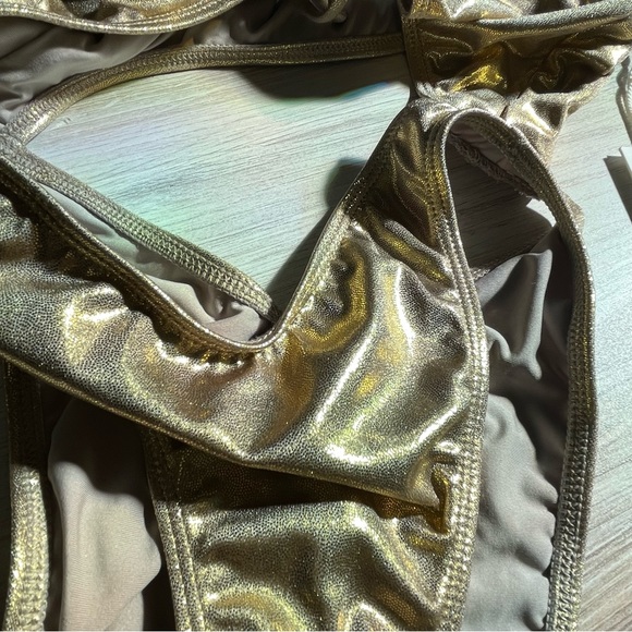 Good American Monokini one - piece in metallic foil - Picture 7 of 8